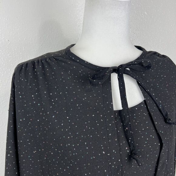 Ample Togs 2 Piece Cardigan Tank Top Set Women Extra Large Black Sparkly Shiny - Picture 9 of 16